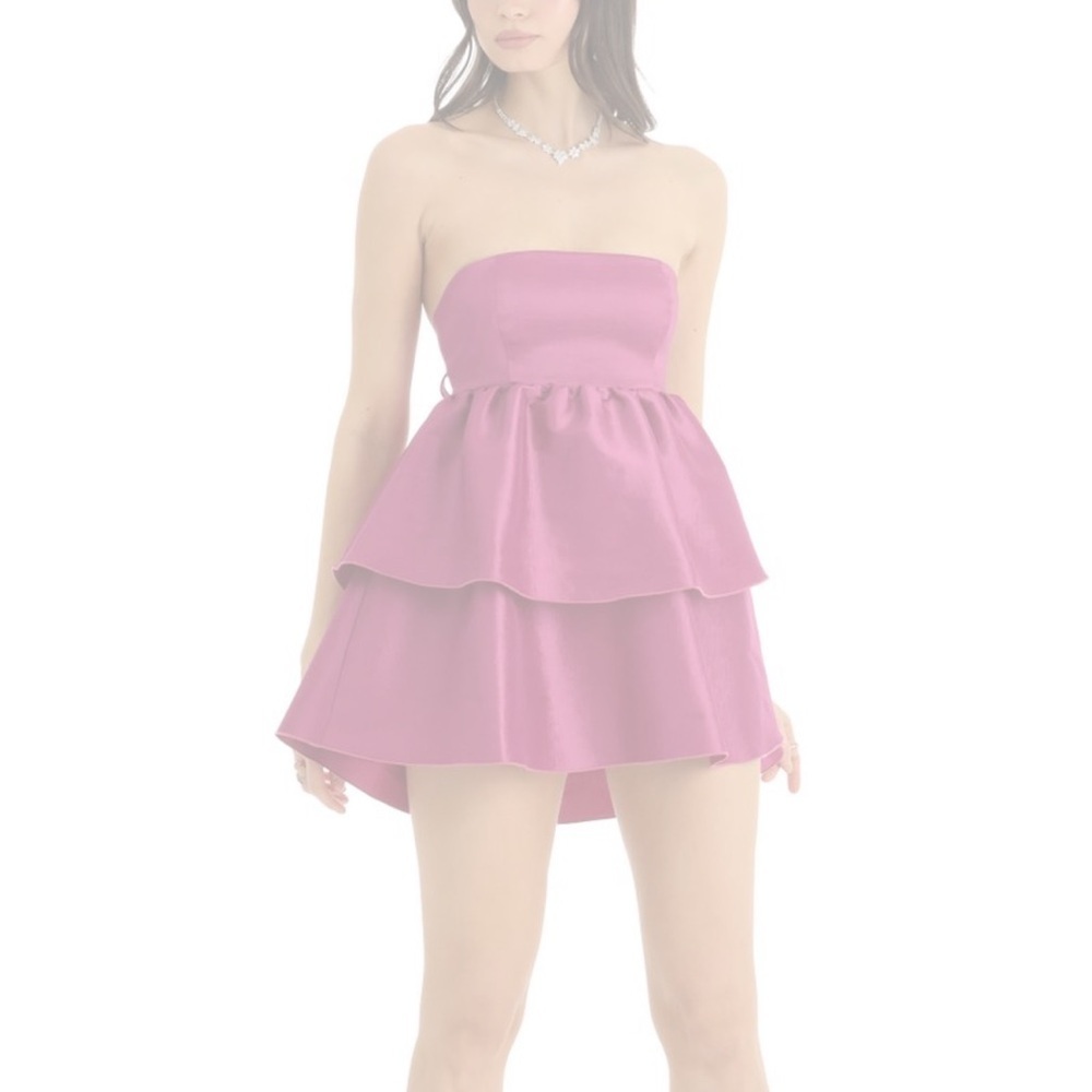 Lucy in the sky womens Ruffle Baby Doll Dress in Mauve size medium